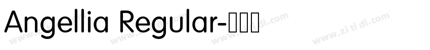 Angellia Regular字体转换